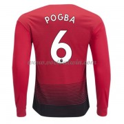 Premier League Voetbalshirts Manchester United 2018-19 Paul Pogba 6 Thuisshirt Lange Mouw